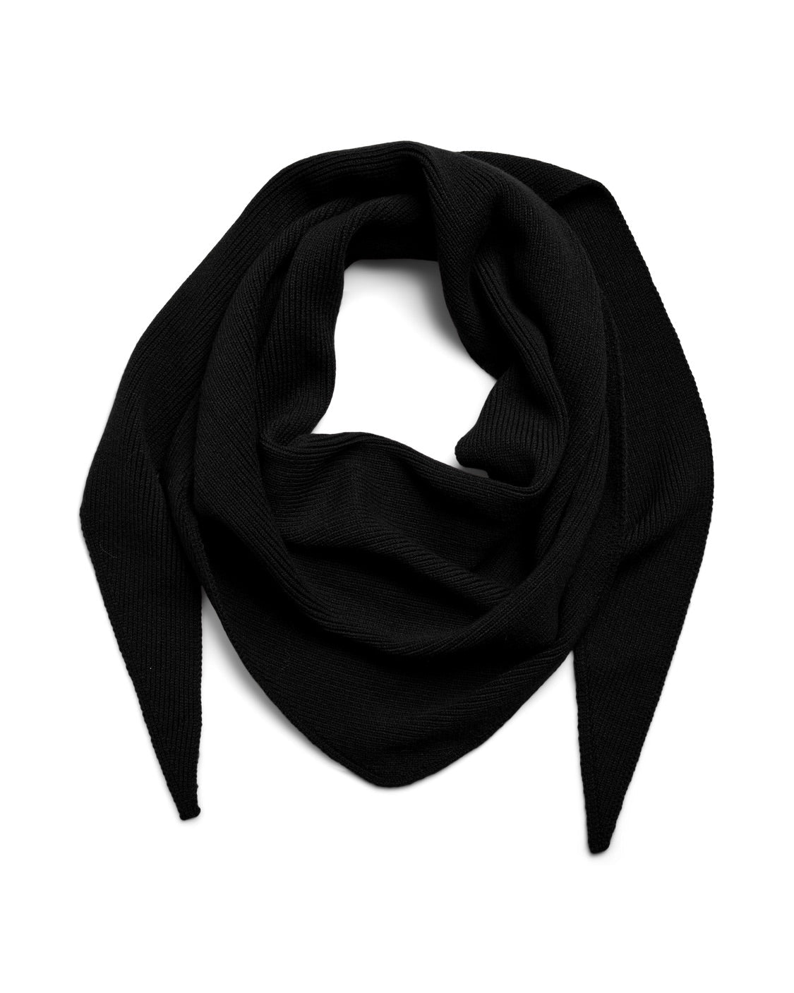 KOMMA BIG SCARF - BLACK - Dinvintageshop