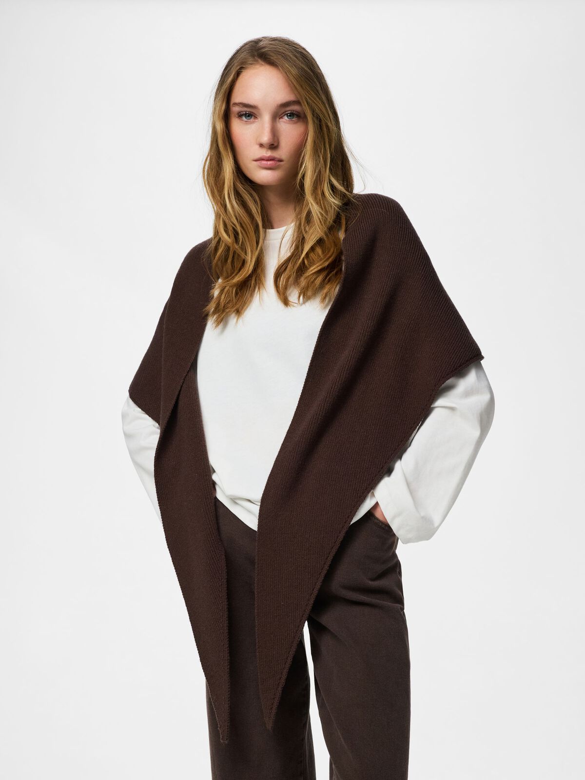 KOMMA BIG SCARF - HOT FUDGE - Dinvintageshop