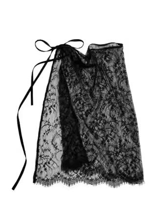 LACE SKIRT - BLACK