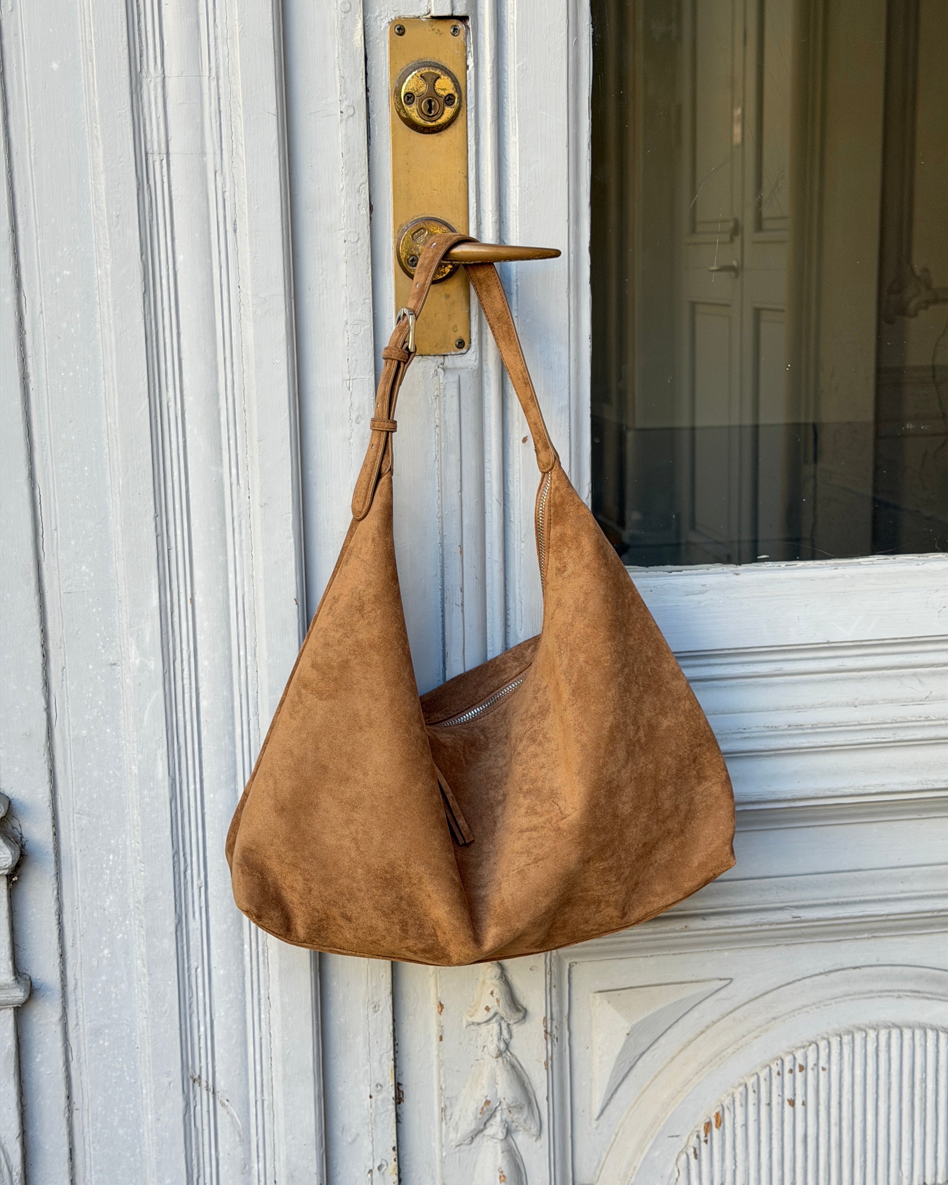 LEAH SUEDE BAG - TOBACCO - Dinvintageshop