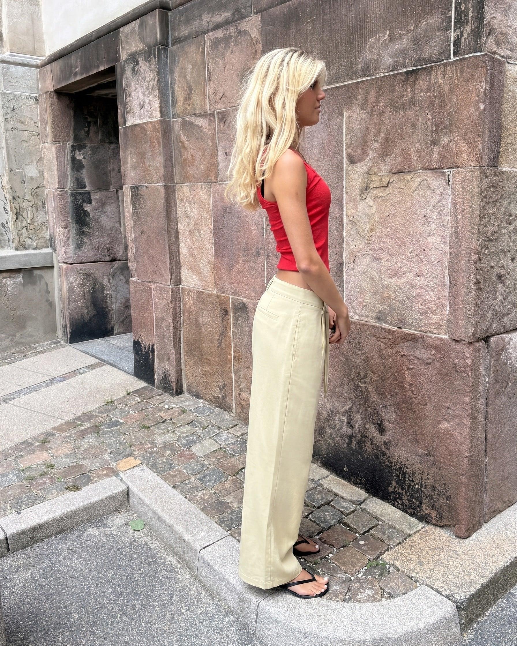 LILJE PANT - SAND - Dinvintageshop