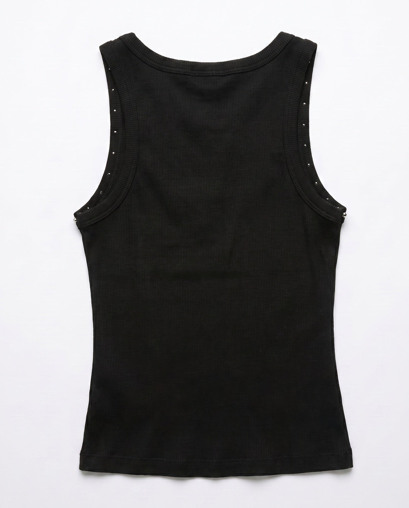 LUNA STUDS TANK TOP - BLACK - Dinvintageshop
