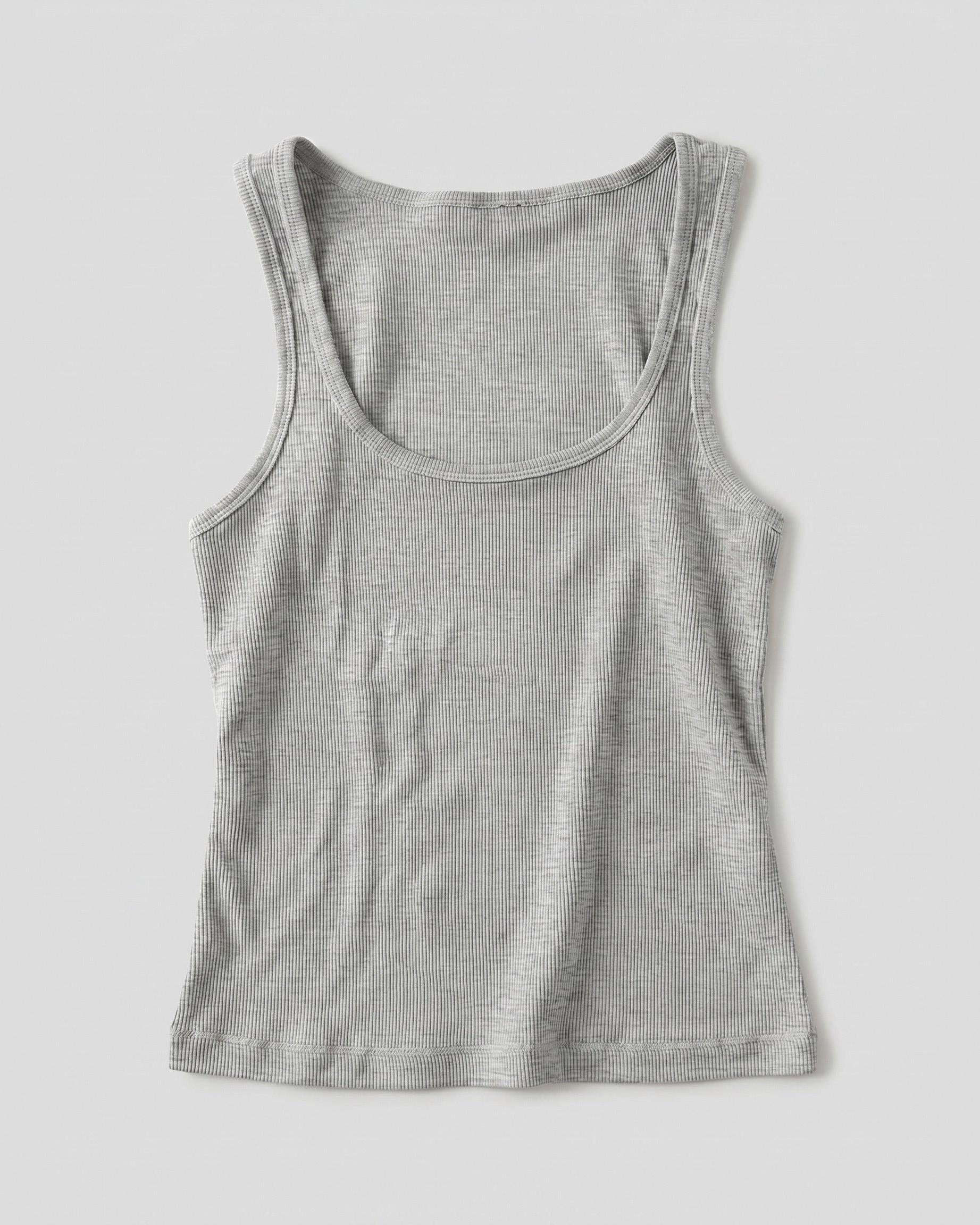 LUNA TANK TOP - LT GREY - Dinvintageshop