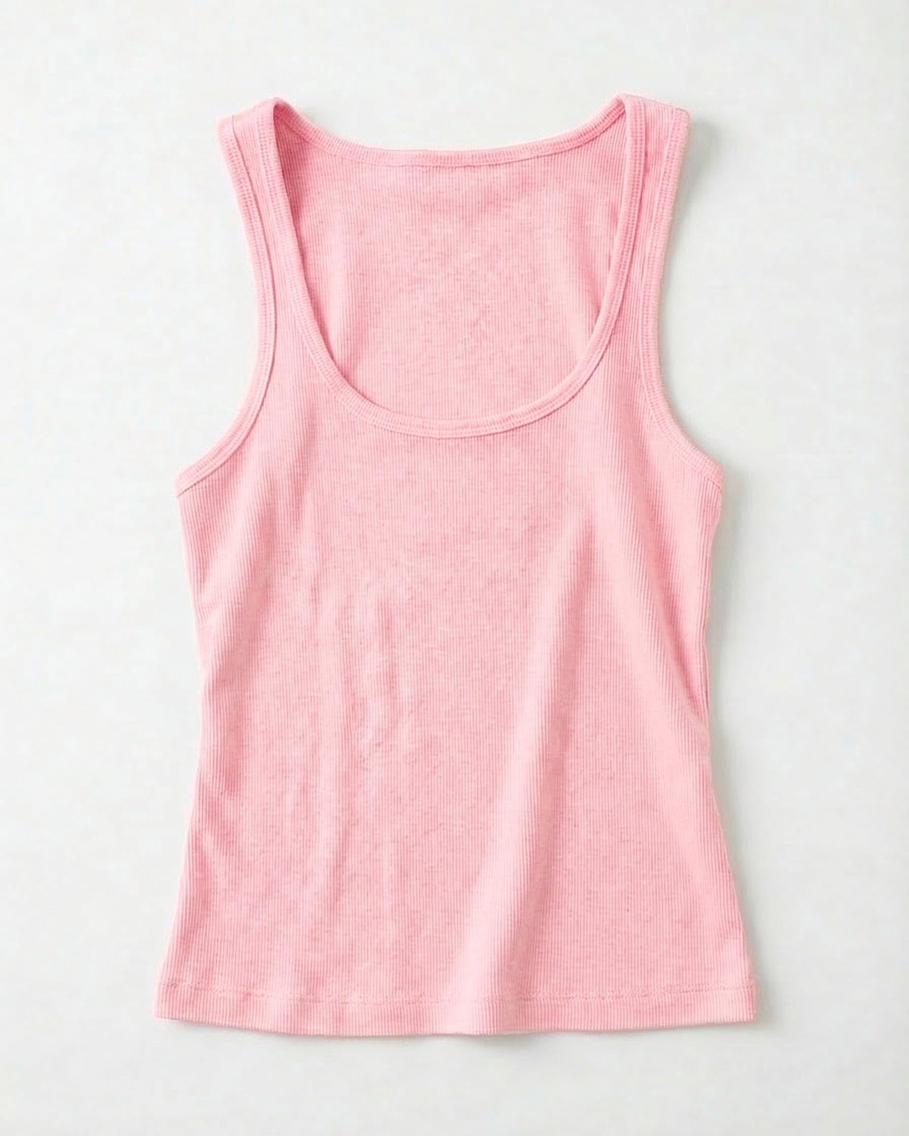 LUNA TANK TOP - LT PINK - Dinvintageshop