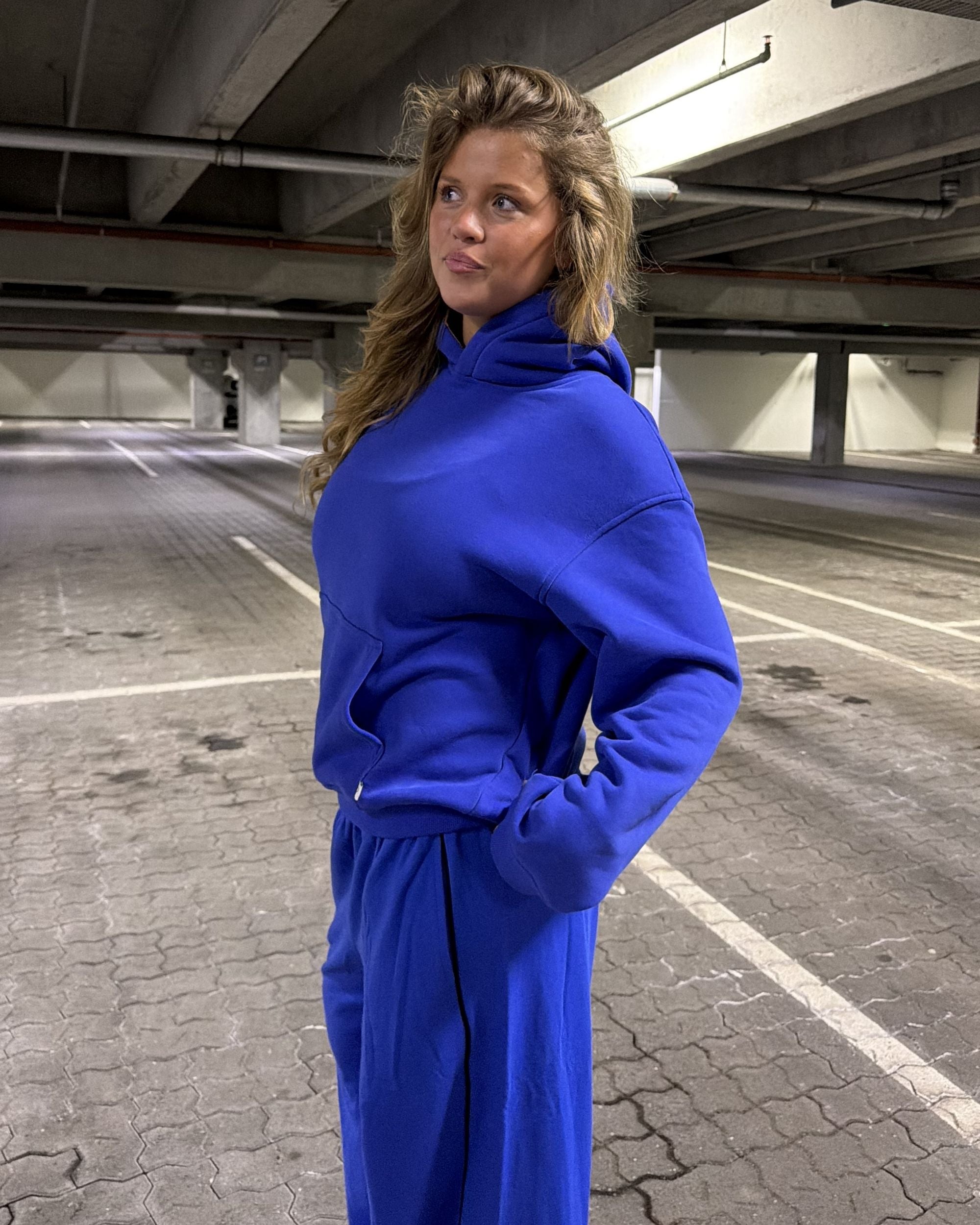MACHO CAMO HOODIE - ROYAL BLUE - Dinvintageshop