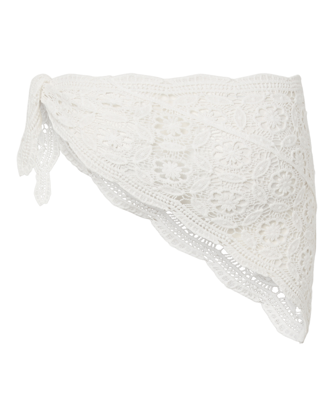 MANILLA HIP SCARF - BRIGHT WHITE - Dinvintageshop