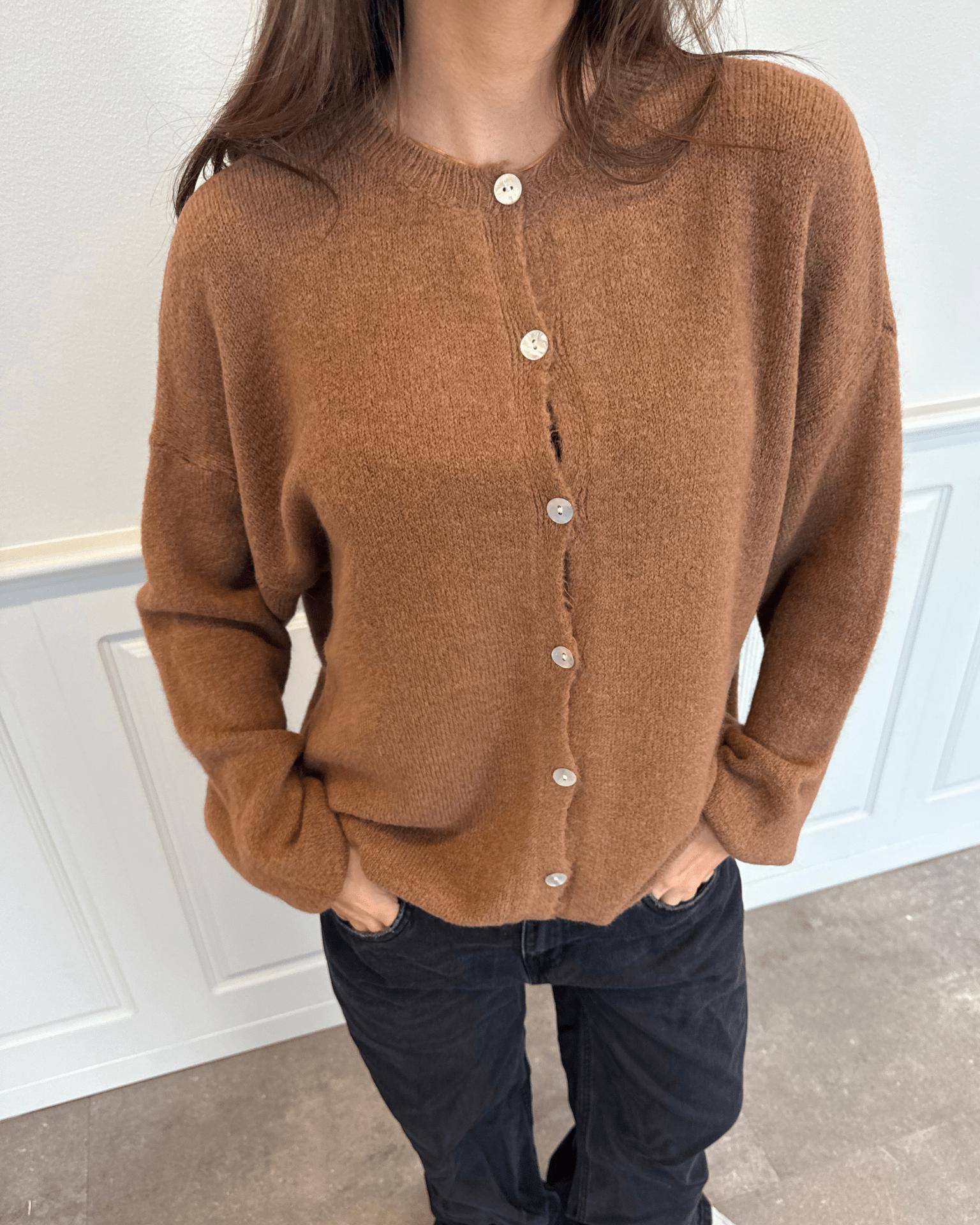 MOLLI CARDIGAN - BROWN