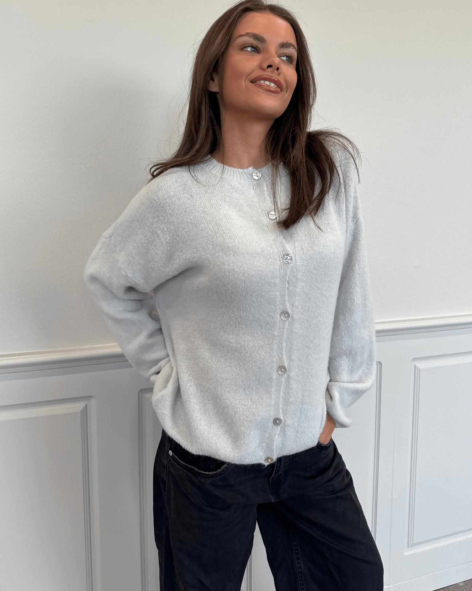 MOLLI CARDIGAN - LIGHT GREY