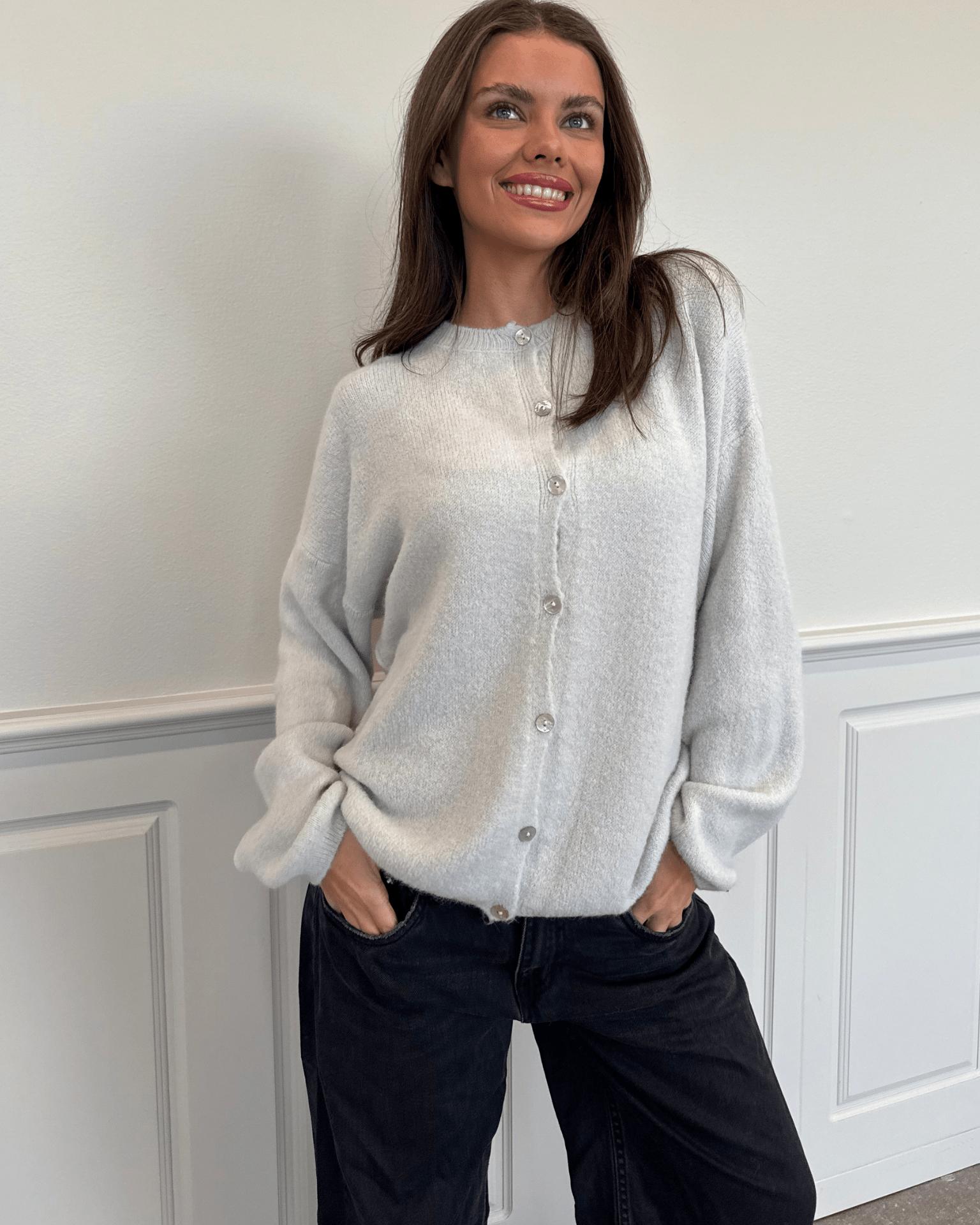 MOLLI CARDIGAN - LIGHT GREY
