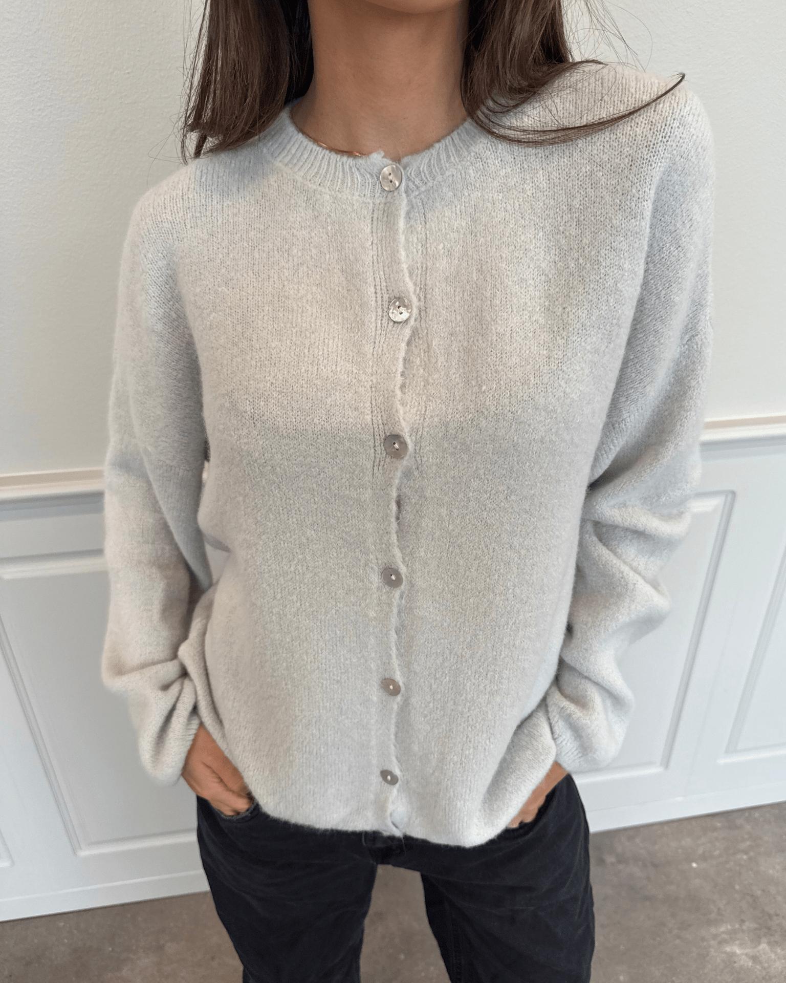 MOLLI CARDIGAN - LIGHT GREY