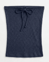 NAYA TUBE TOP - NAVY - Dinvintageshop