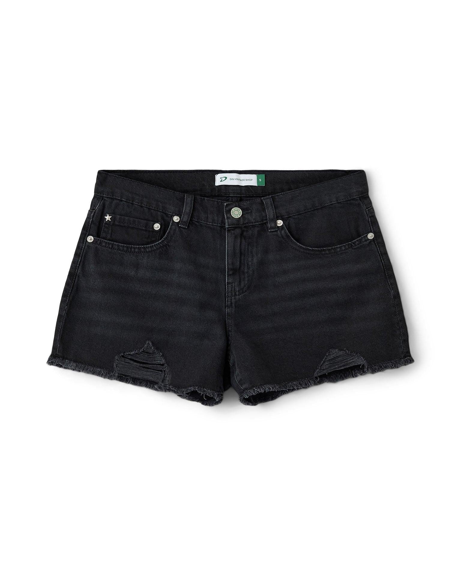 NOVA SHORTS - BLACK - Dinvintageshop