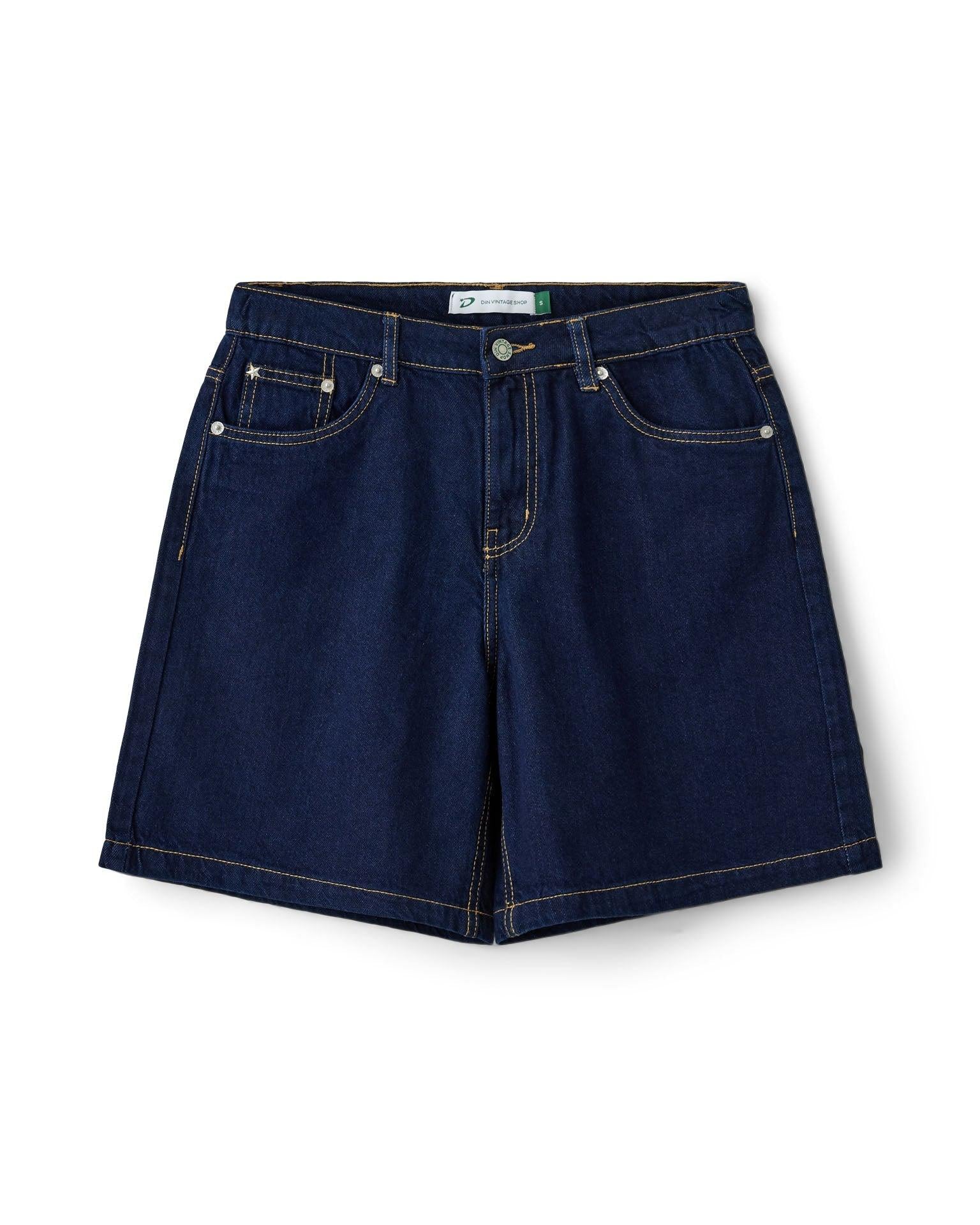 OLIVIA JORTS - DARK BLUE - Dinvintageshop