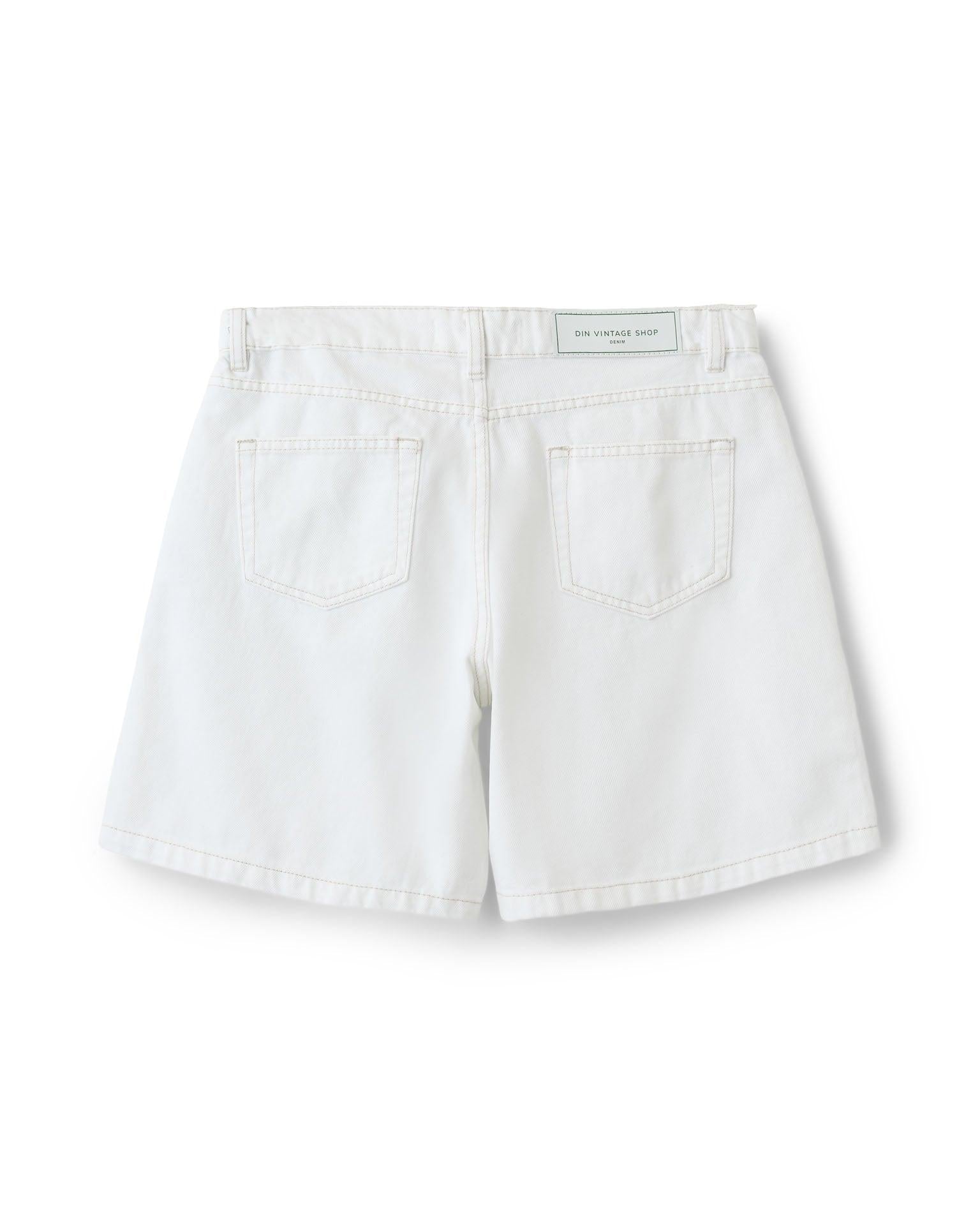 OLIVIA JORTS - WHITE - Dinvintageshop