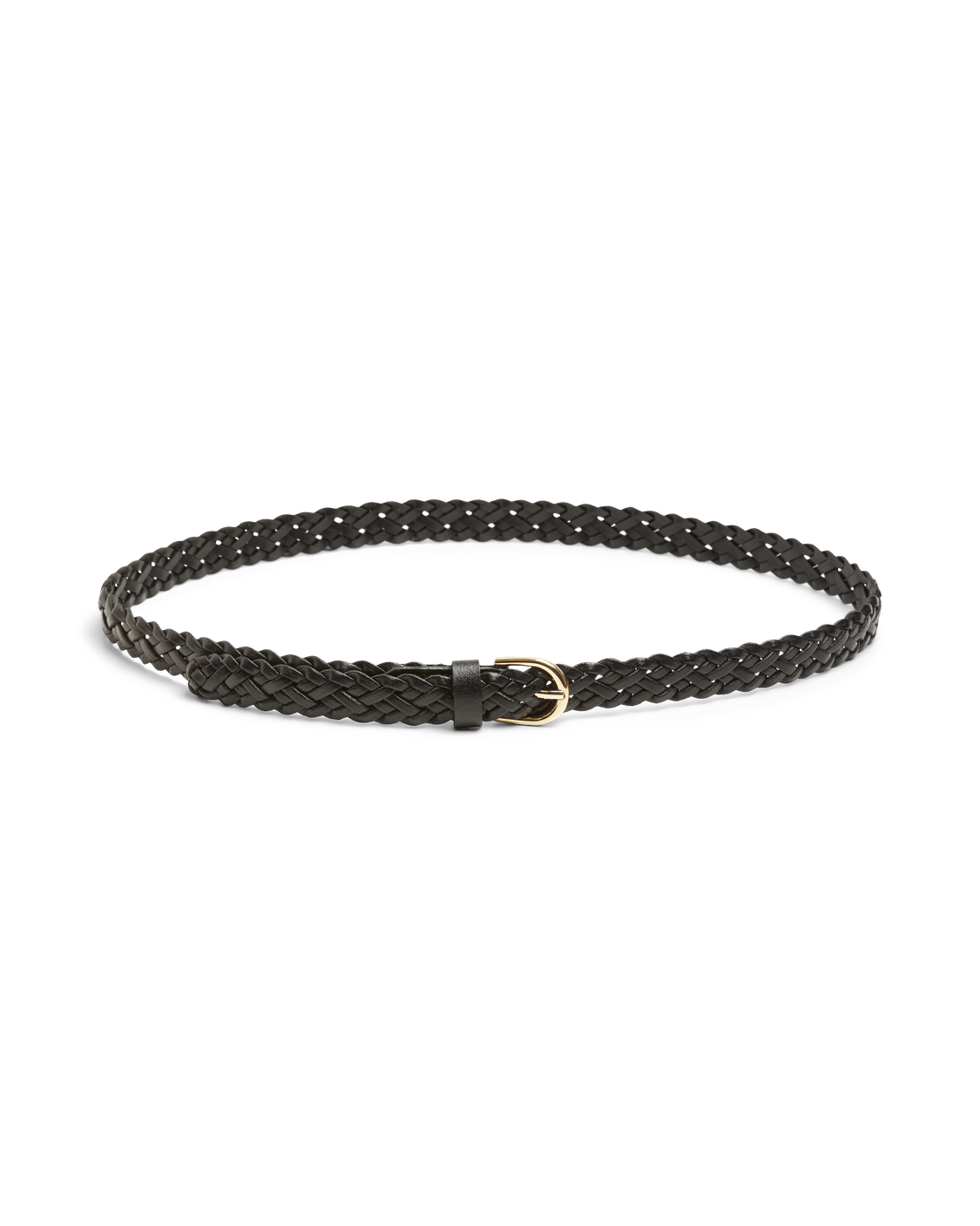 AVERY BRAIDED BELT - BLACK