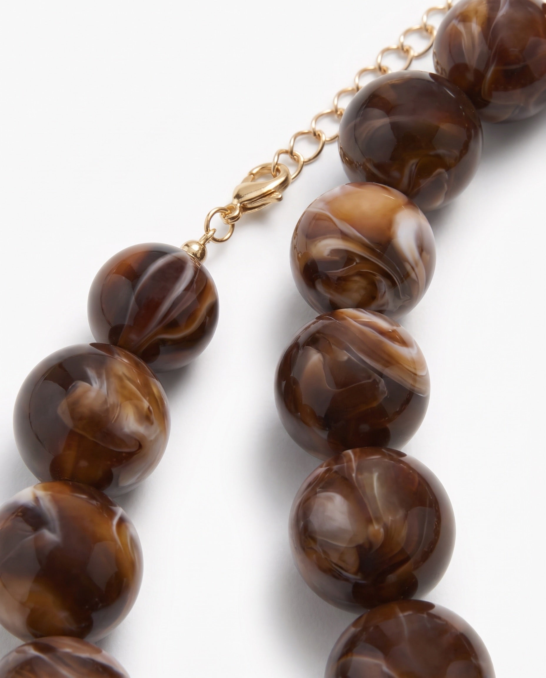 REGITSE HALSKÆDE - BROWN STONE - Dinvintageshop