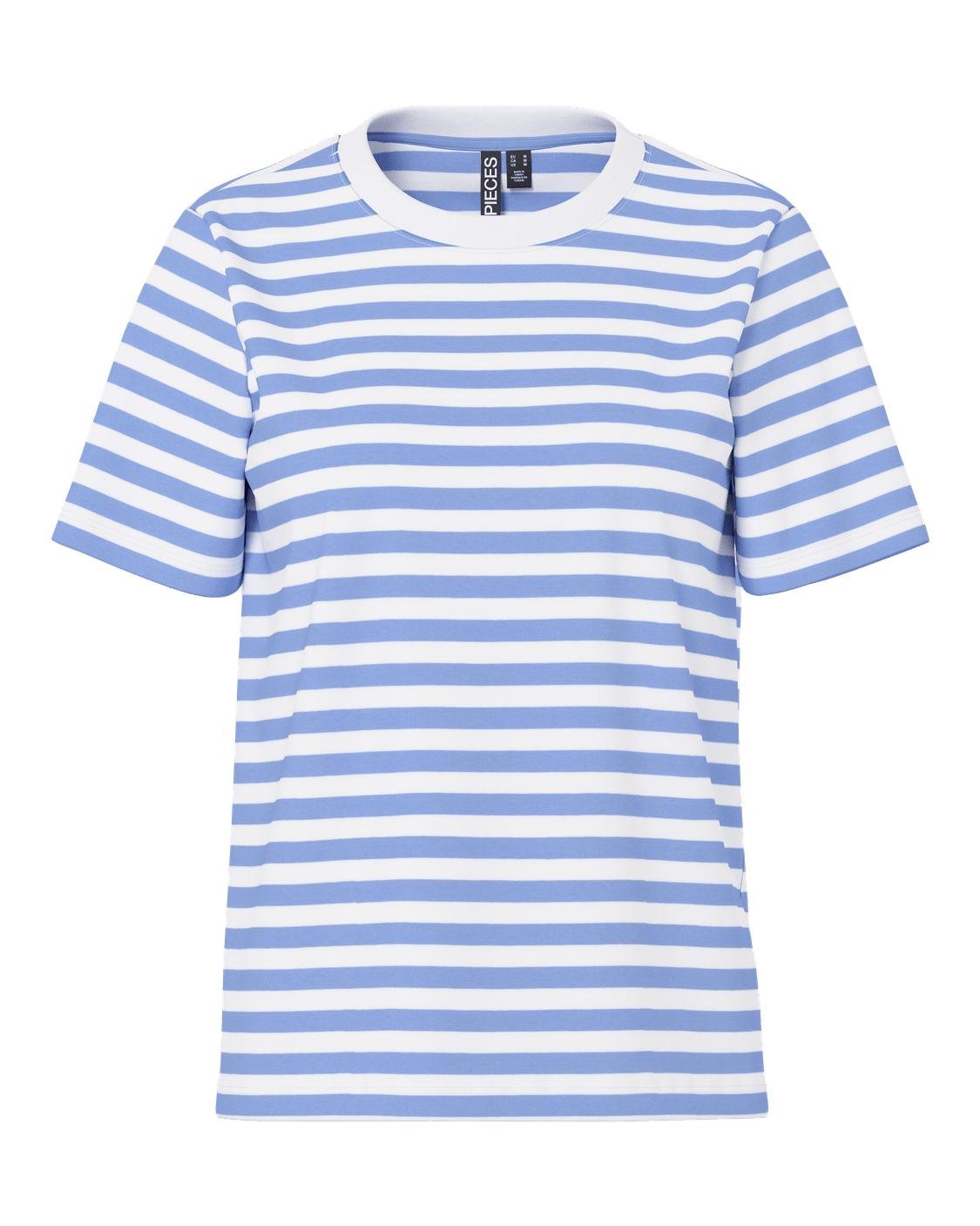 RIA STRIPE TEE - BLUE