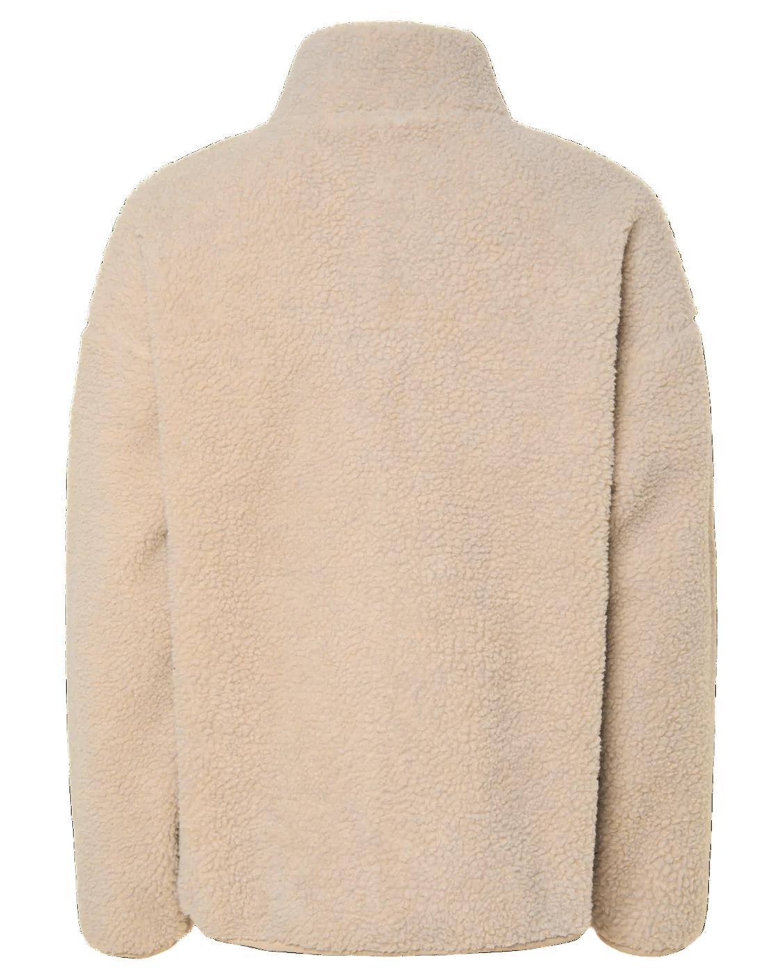 SADIA TEDDY JACKET - SILVER GRAY