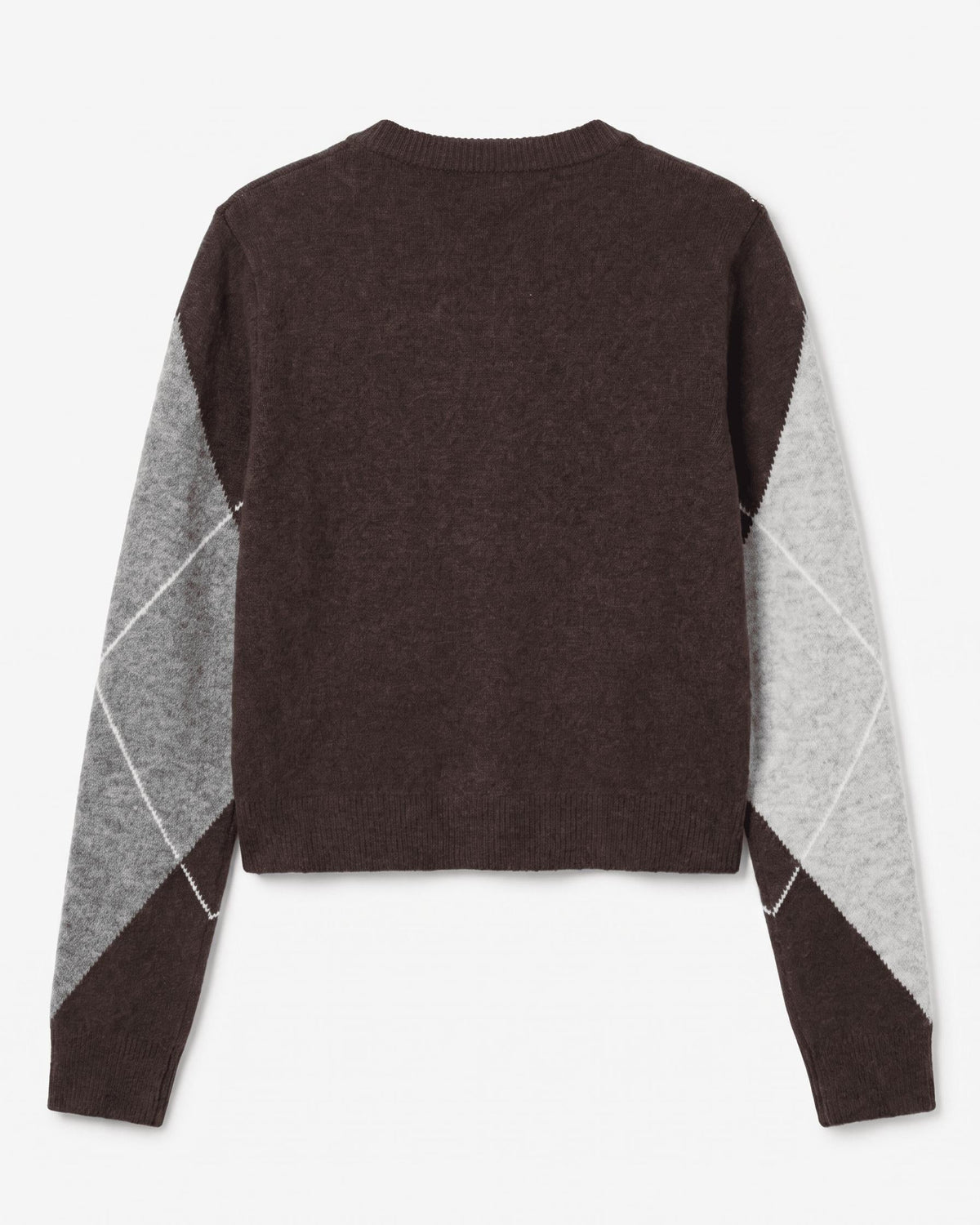 SALLY KNIT CARDIGAN - HOT FUDGE/GREY/BIRCH