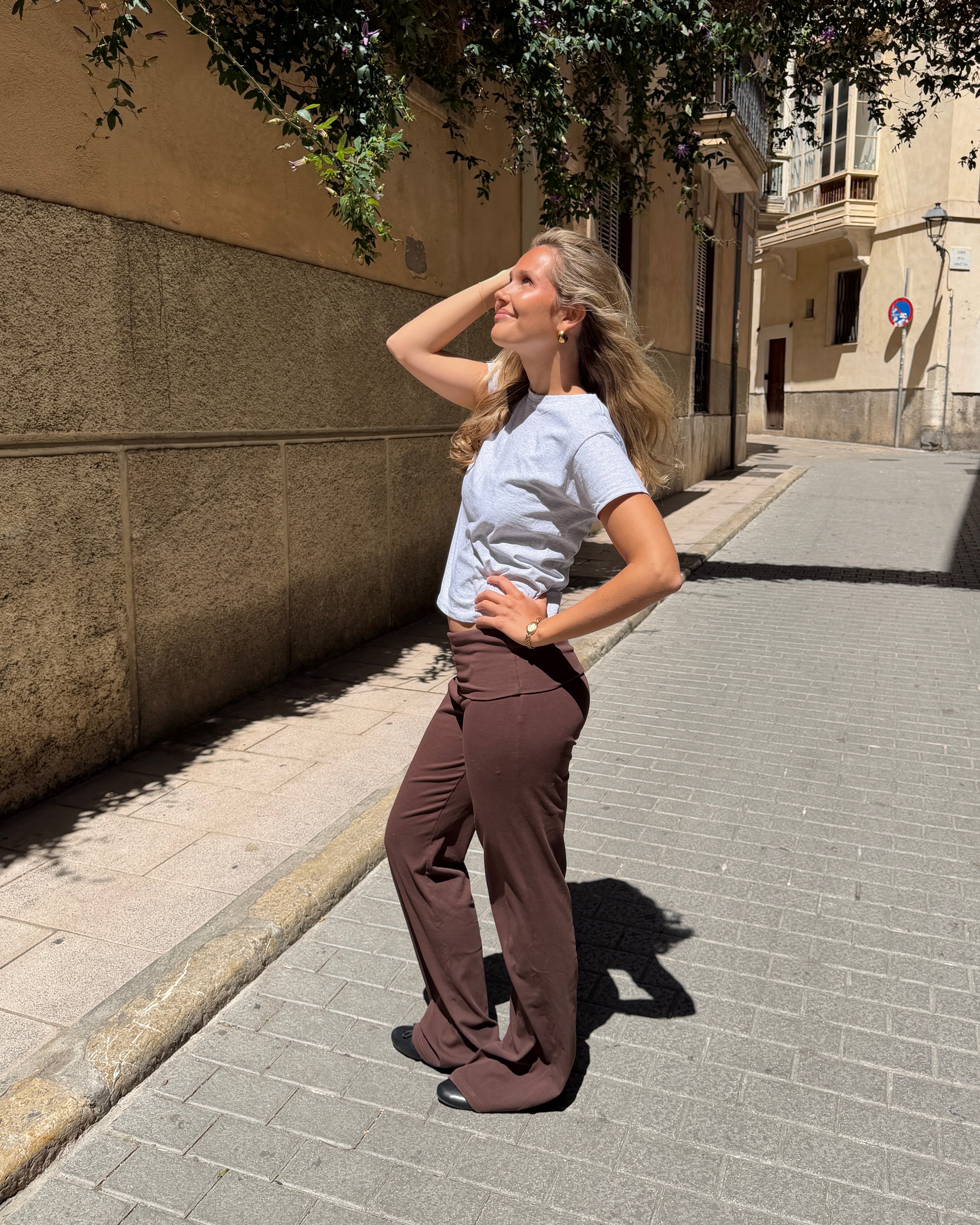 SASHA PANT - DARK BROWN - Dinvintageshop