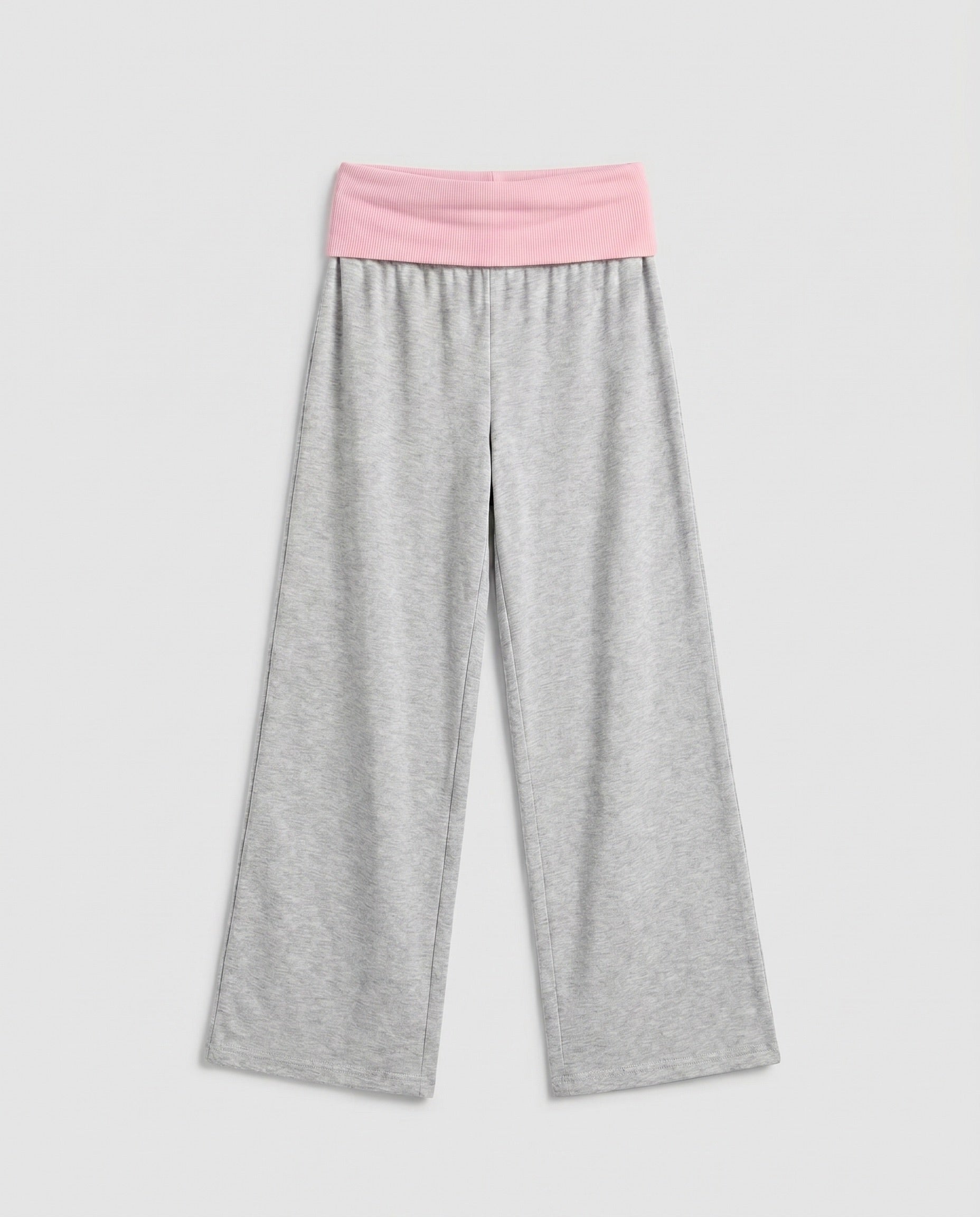 SASHA PANT - GREY/LIGHT PINK - Dinvintageshop