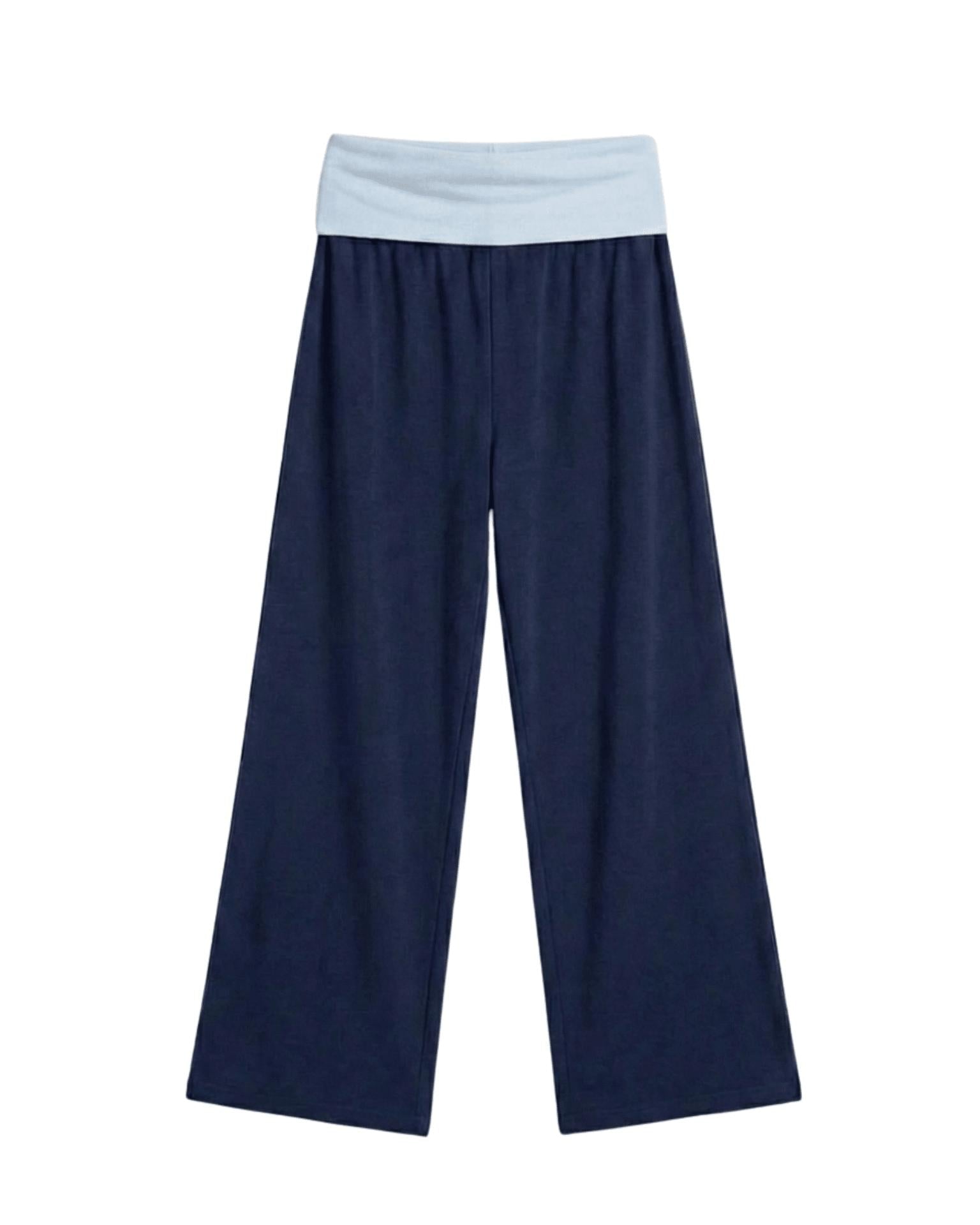 SASHA PANT - NAVY/LIGHT BLUE