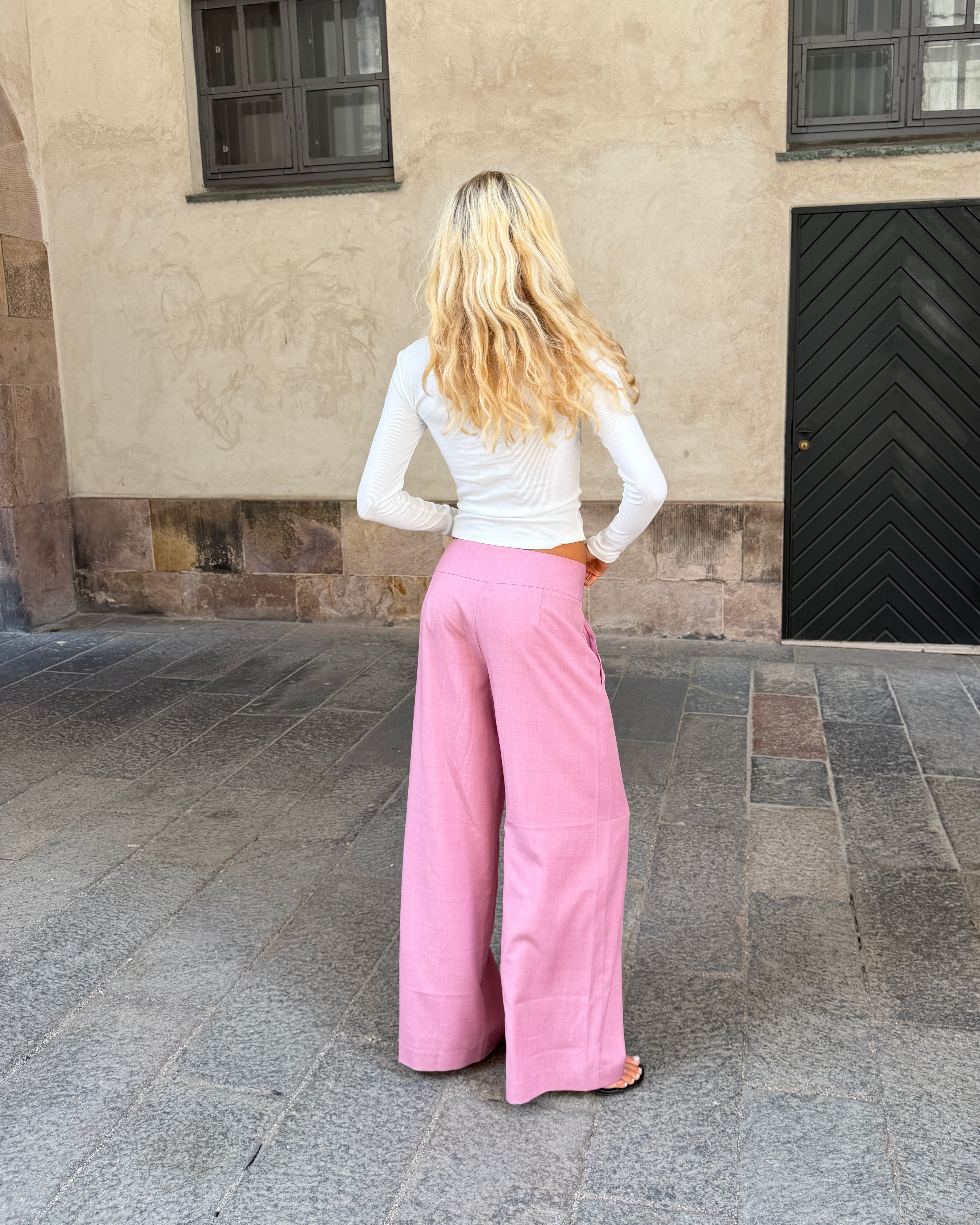SOPHIE SUIT PANT - BERRY PINK - Dinvintageshop