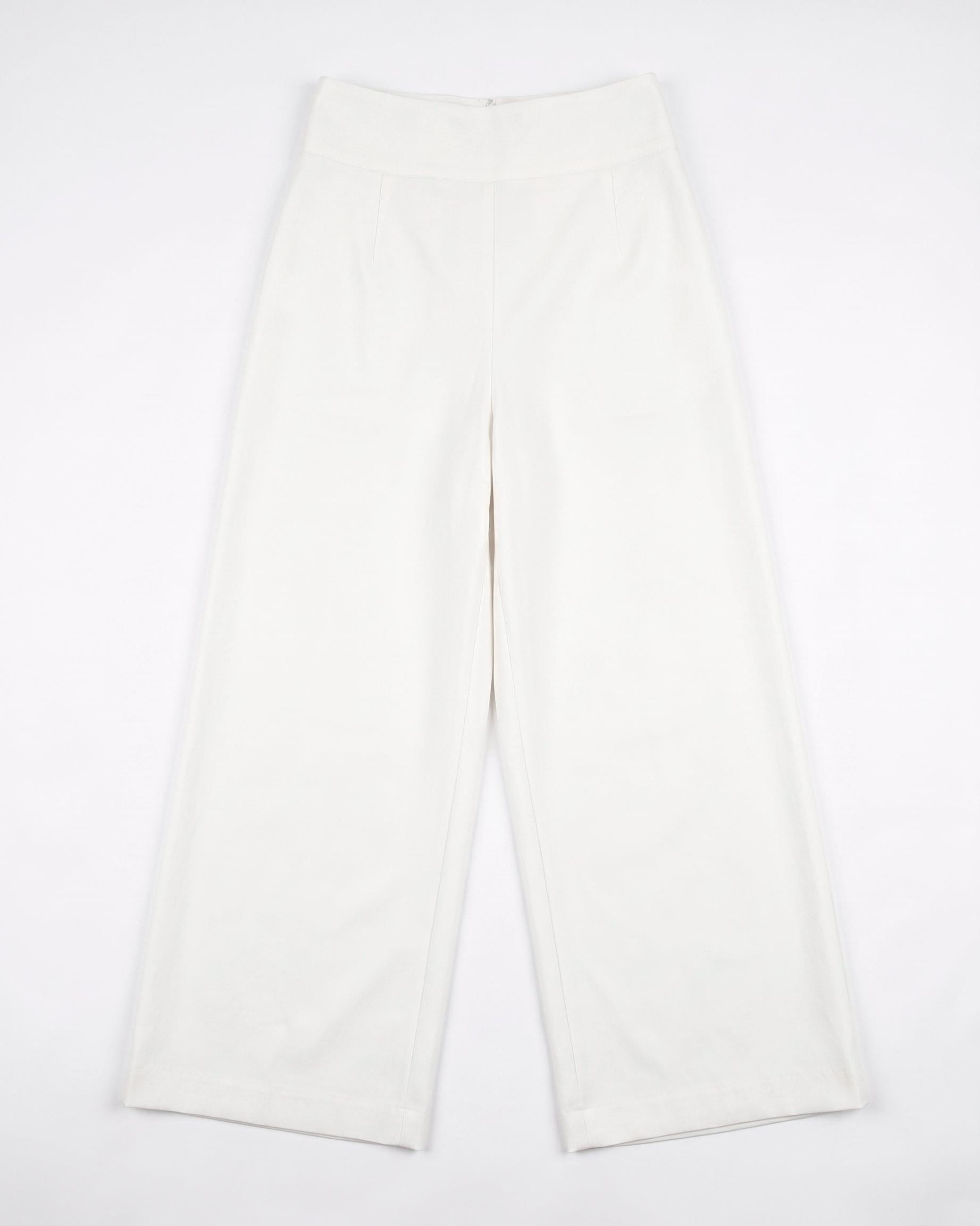 SOPHIE SUIT PANT - OFFWHITE - Dinvintageshop