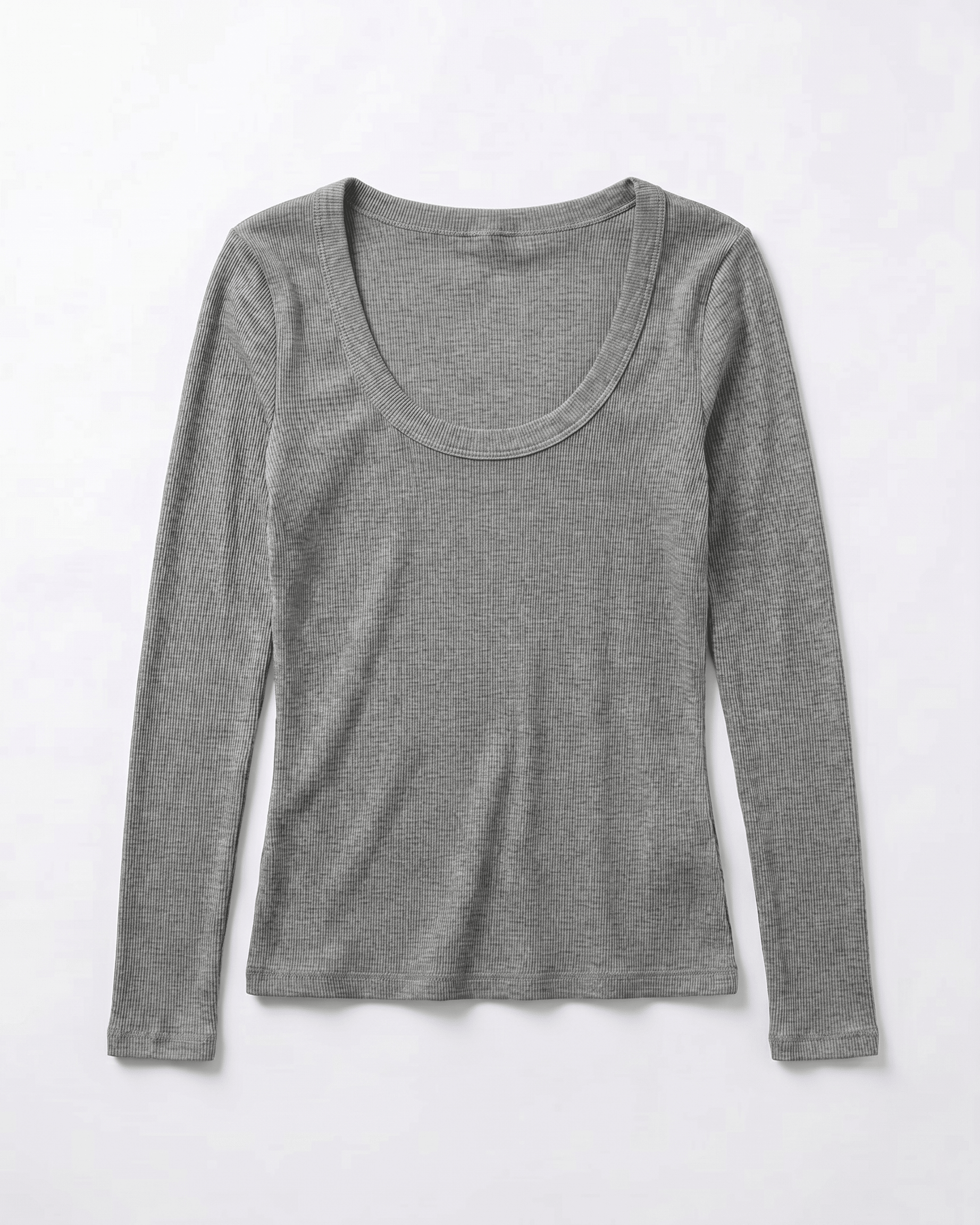 THEA LANGÆRMET T - SHIRT - LT GREY - Dinvintageshop