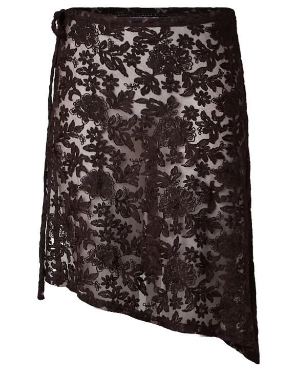JOVA SARONG SKIRT - HOT FUDGE