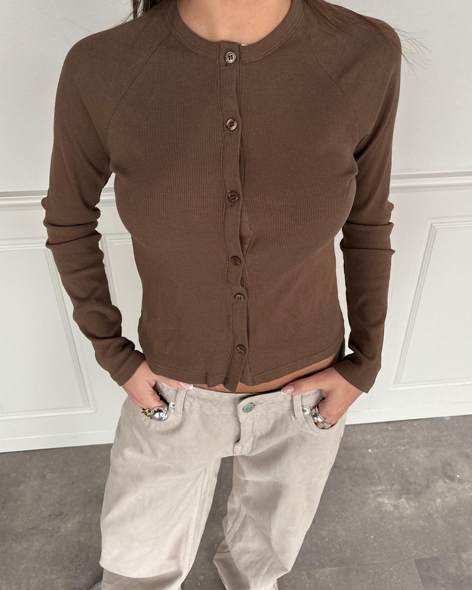 VEGA CARDIGAN - ARMY - Dinvintageshop