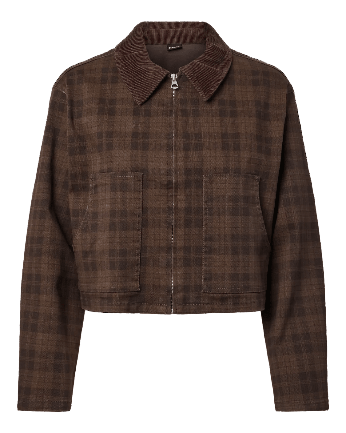 VERA SHORT JACKET - BROWN CHECK - Dinvintageshop