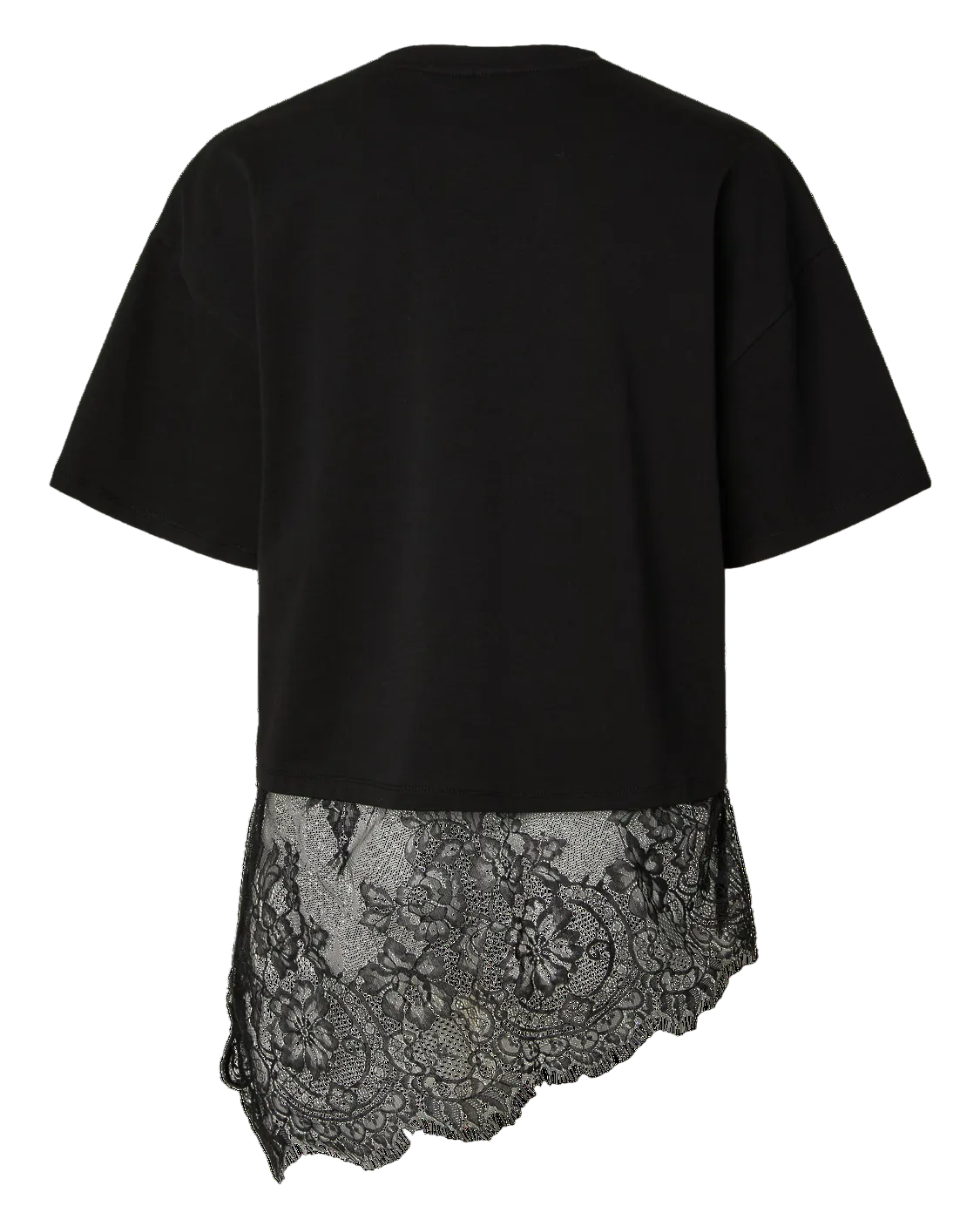 MAVE LACE T-SHIRT - BLACK