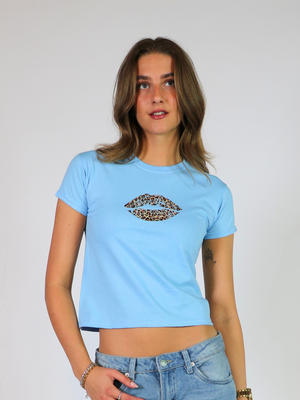 ITALIA, BABY TEE - BLUE