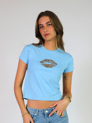 ITALIA, BABY TEE - BLUE