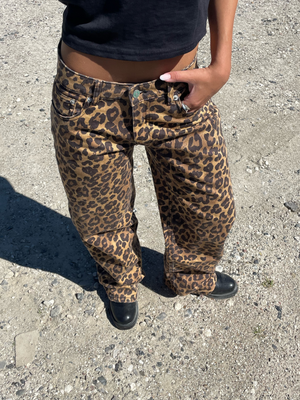 ESTHER JEANS - LEOPARD