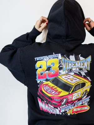 CAR NO. 23 (back print) HOODIE - BLACK