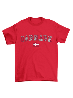 DANMARK T-SHIRT - RØD
