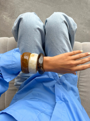 3-PACK BRACELETS - BEIGE/TERRACOTTA/BROWN