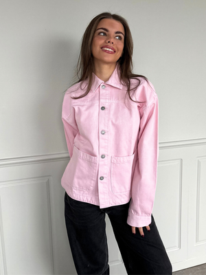 SIA DENIM JACKET - LIGHT PINK