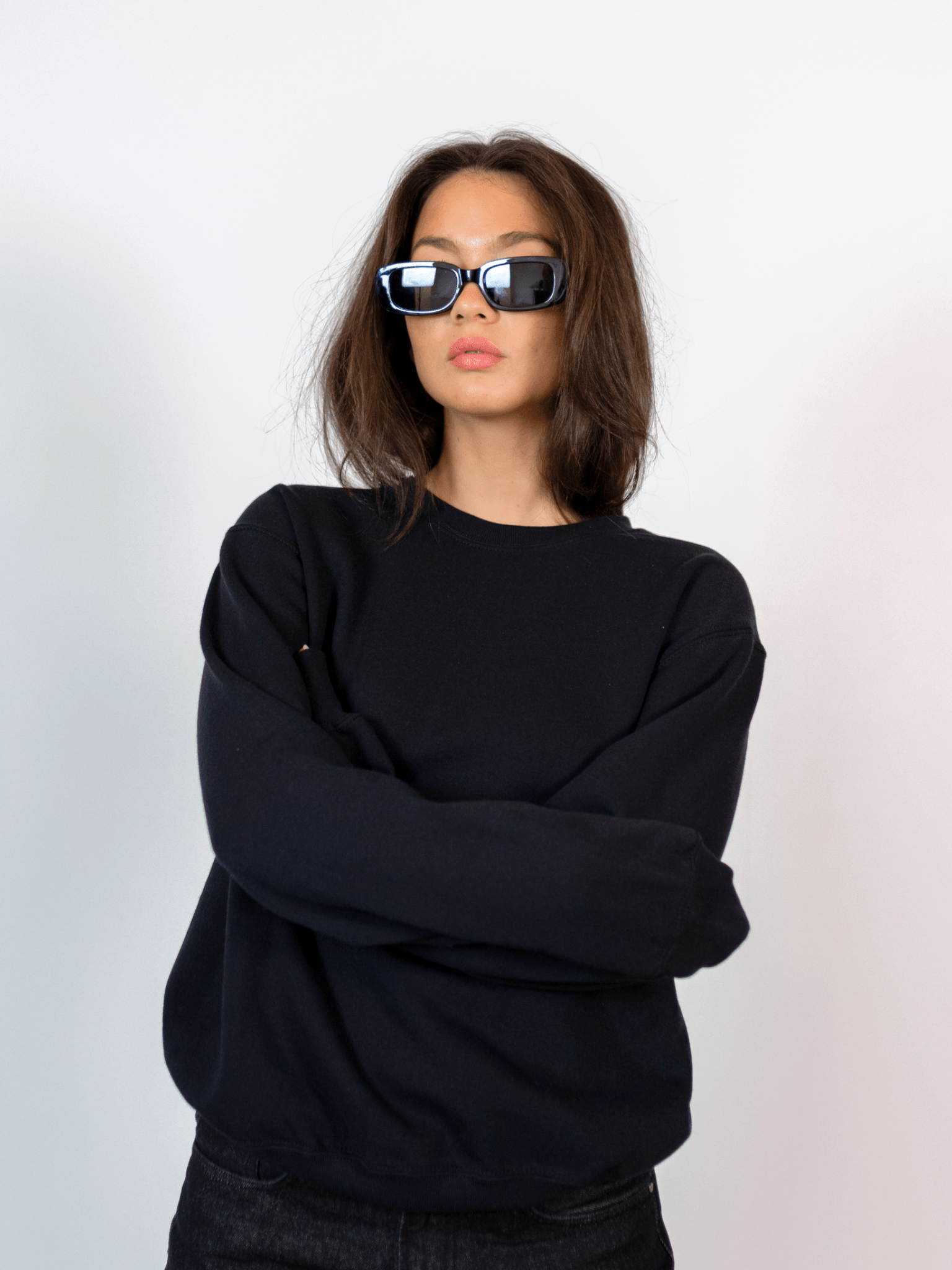 SUPERMODELS SWEAT (back print) - BLACK