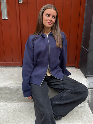 ASH SCUBA ZIP HOODIE - NAVY