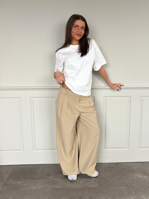 AIA BAGGY SUIT PANT - SAND