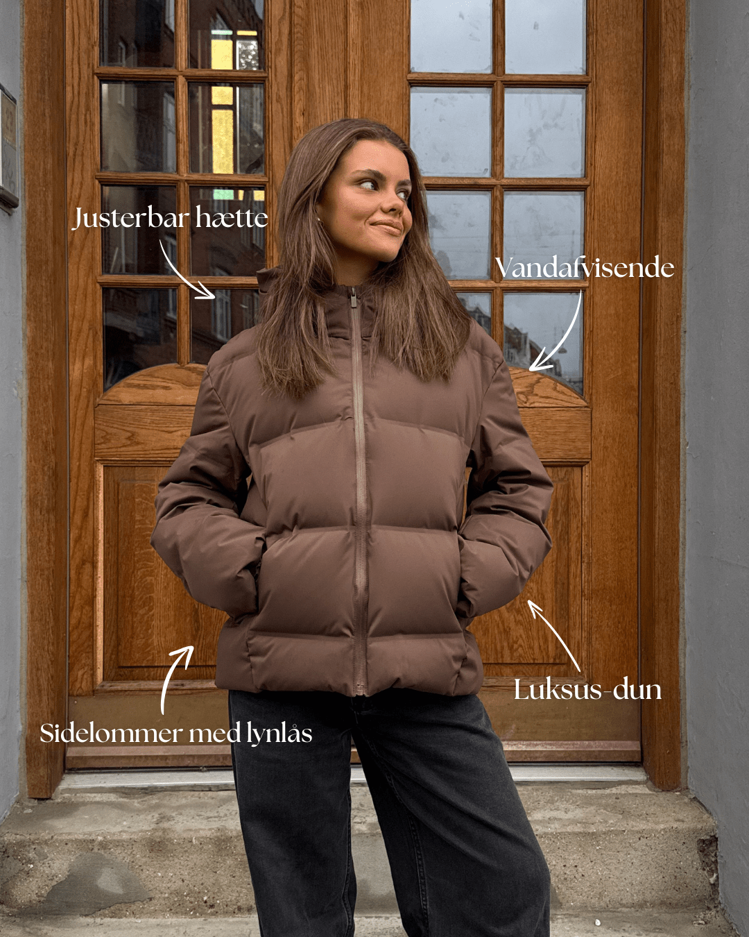 ISA PUFFER JACKET - BLACK