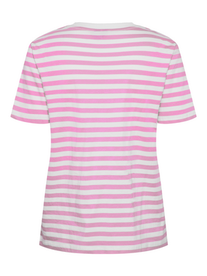 RIA STRIPE TEE - LAVENDER/WHITE