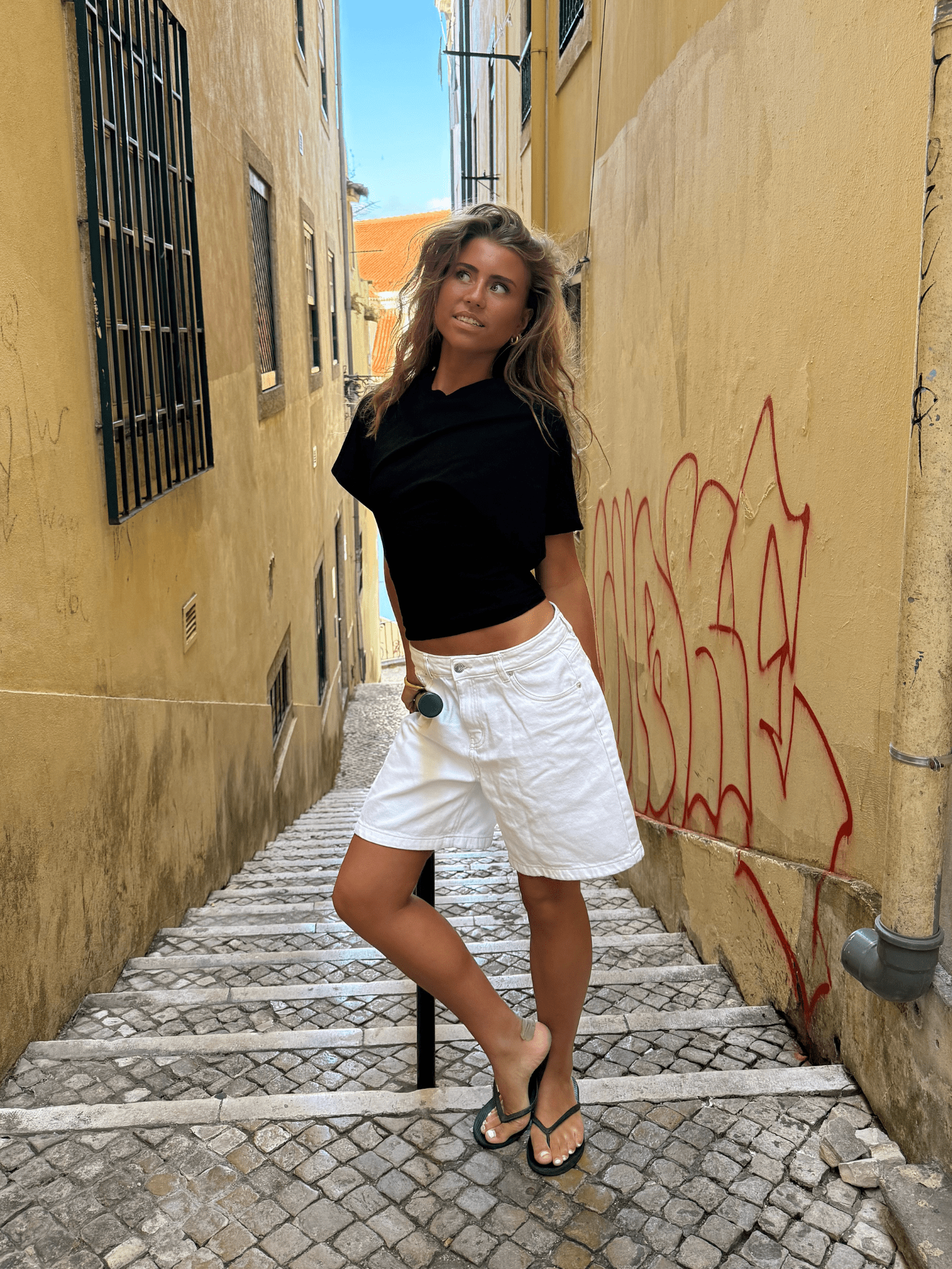 NINA ANGEL TOP - SORT
