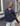 CILLE OVERSIZE JACKET - NAVY