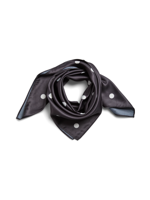DONNIE SQUARE SCARF - BLACK/WHITE