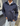 CILLE OVERSIZE JACKET - NAVY