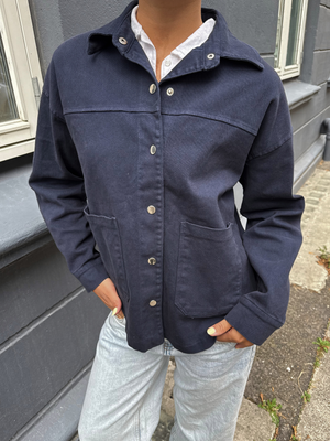CILLE OVERSIZE JACKET - NAVY